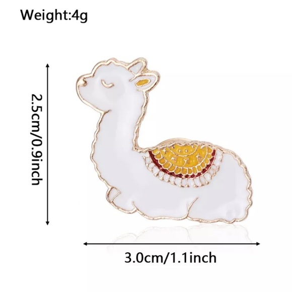 4/$20 Cute Sleeping Llama Alpaca Enamel Pin - Picture 3 of 3